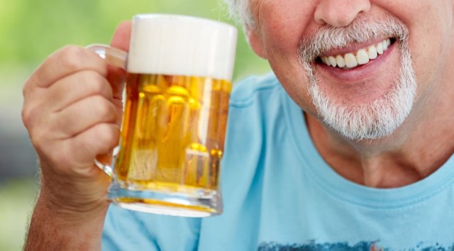 おじいちゃんとビール