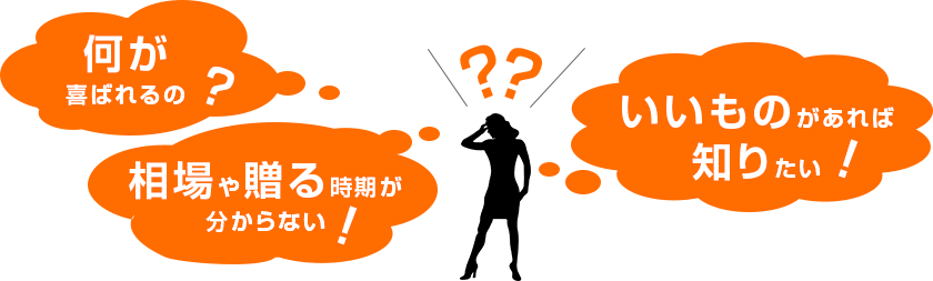 何を選べばいいの？いつ贈ればいいの？いくら位のものを選べばいいの？