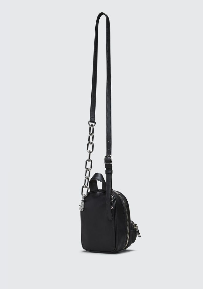 【Alexander Wang】ATTICA SOFT MINI BACKPACK IN BLACK WITH RHODIUM