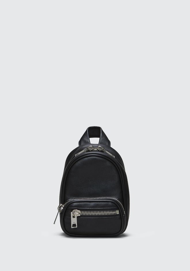 Alexander Wang ATTICA SOFT MINI BACKPACK IN BLACK WITH RHODIUM