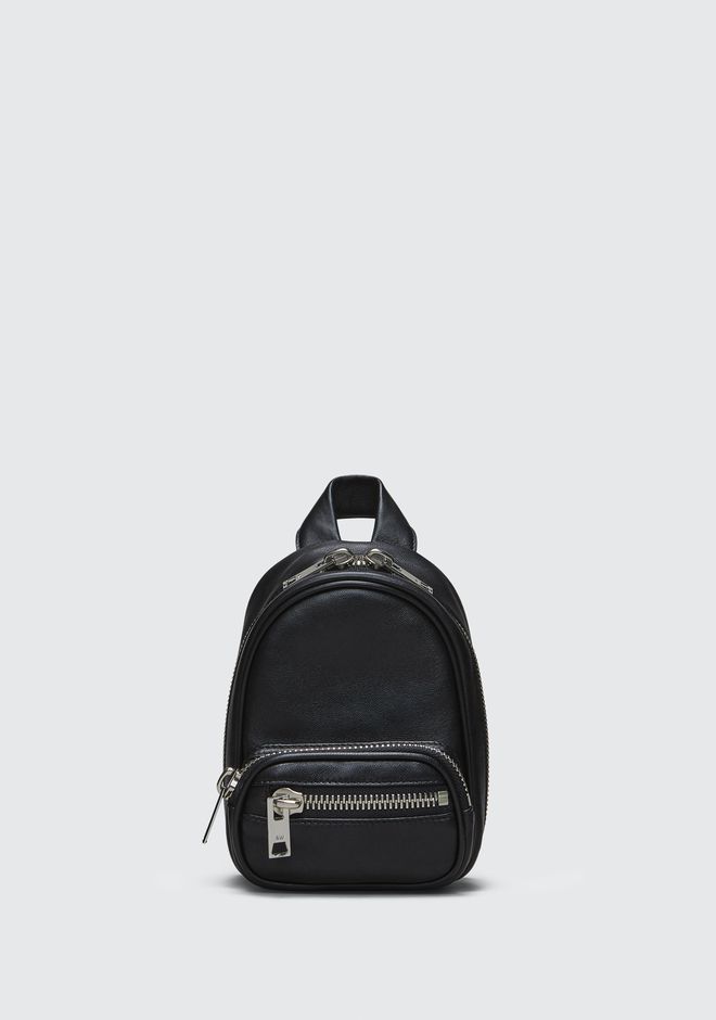 【Alexander Wang】ATTICA SOFT MINI BACKPACK IN BLACK WITH RHODIUM