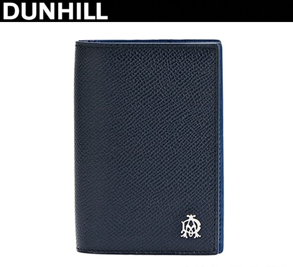 DUNHILL カードケース 名刺入れ メンズ CADOGAN ネイビー/ブルー
