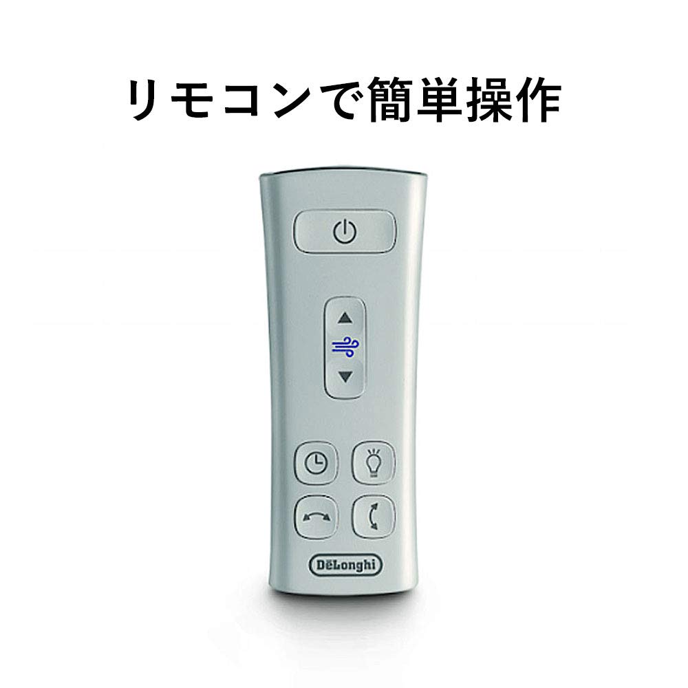 DeLonghi 空気清浄機能付き扇風機 スリムファン