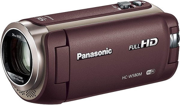 【パナソニック】HDビデオカメラ W580M 32GB サブカメラ搭載 高倍率90倍ズーム（ブラウン）