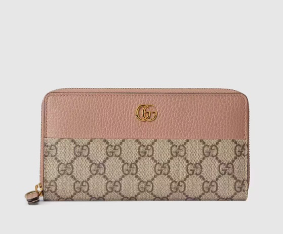 【GUCCI】GGマーモント ジップアラウンド ウォレットPK