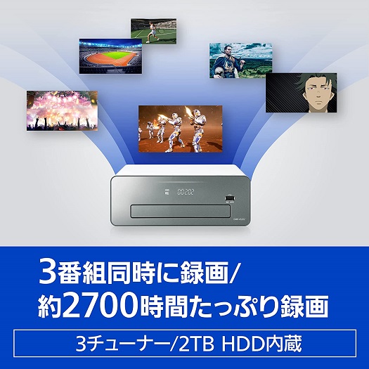 【Panasonic】ブルーレイディスクレコーダー 2TB |開業・開店・移転祝いにWebカタログギフト「オフィスギフト」