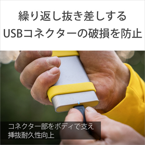 【SONY】ポータブルSSD 防水防塵 500GB silver