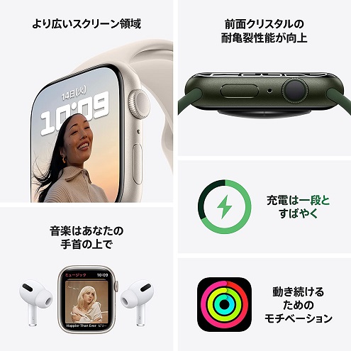 【Apple Watch】Series7 GPSモデル 41mm