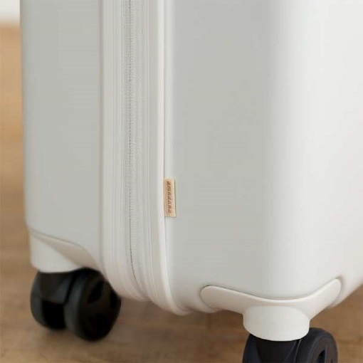 【amadana】スーツケース ハードジッパー 53L マットホワイト
