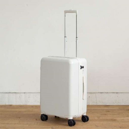 【amadana】スーツケース ハードジッパー 53L マットホワイト
