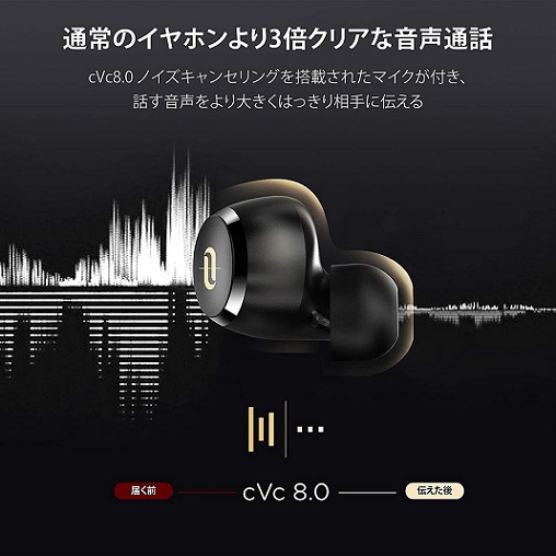 【TaoTronics SoundLiberty 97】ワイヤレスイヤホン