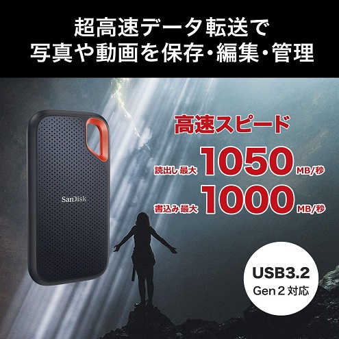 【‎SanDisk】ポータブルSSD 外付け 4TB