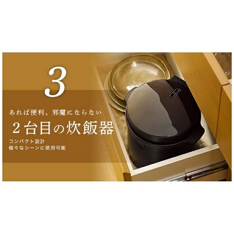 【forty-four】糖質カット炊飯器 通常炊きは5合までBK