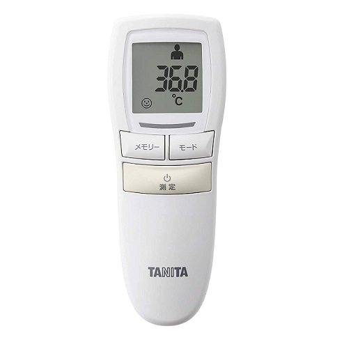 【タニタ】非接触体温計 アイボリー