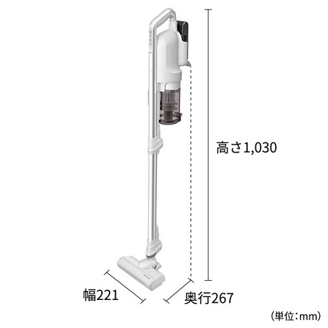 【SHARP】サイクロン式コードレススティッククリーナー WH