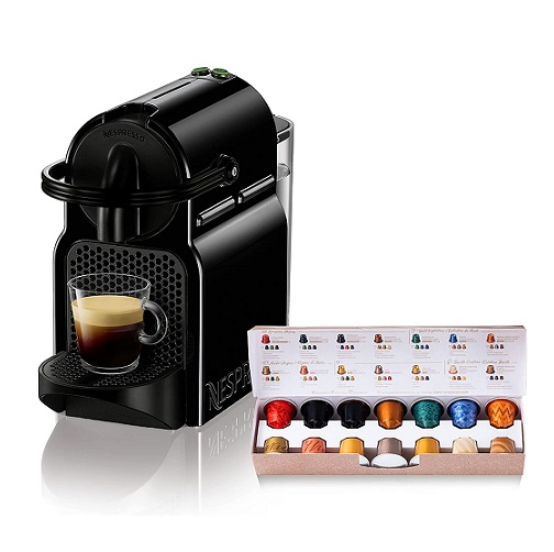 【Nespresso】カプセル式コーヒーメーカー 0.6L コンパクト BK
