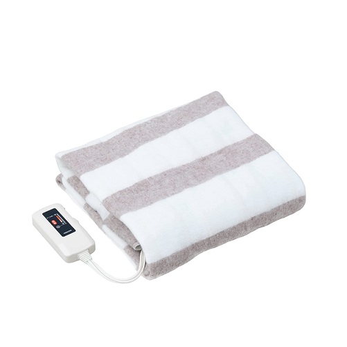 【山善】電気毛布 電気敷毛布 130×80cm 丸洗い可能