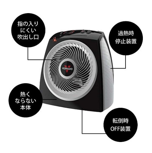 【ボルネード】温風サーキュレーター 速暖 8畳