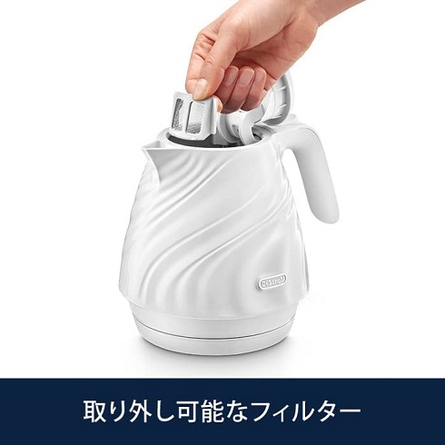 【DeLonghi】セタシリーズ 電気ケトル 0.8L WH