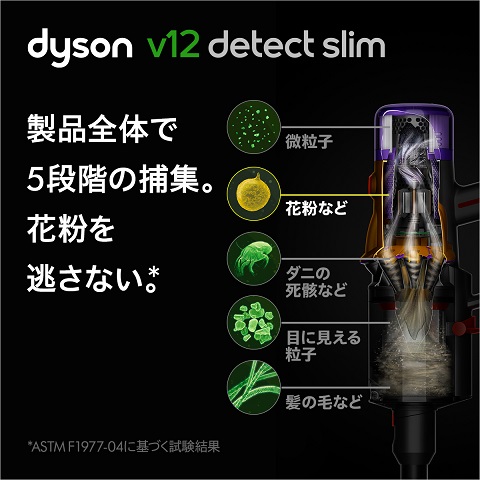 【Dyson】V12 Detect Slim Absolute サイクロン式
