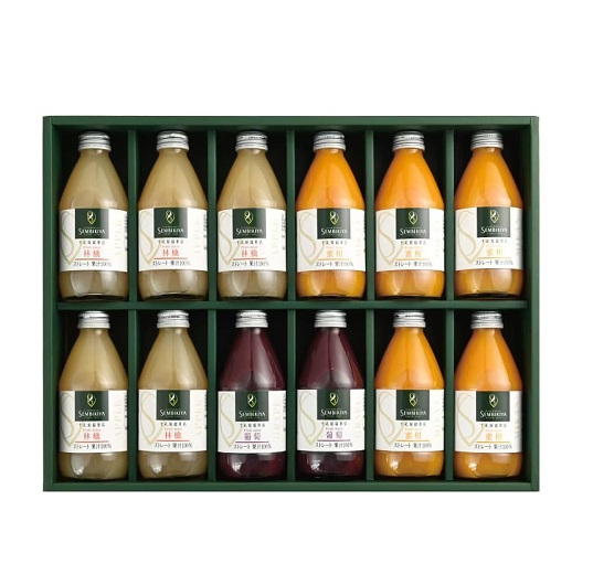 【千疋屋】ストレートジュース(果汁100%) 250ml 12本入