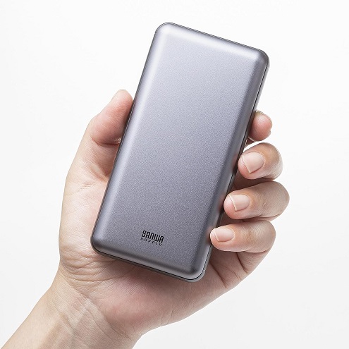 【サンワサプライ】モバイルバッテリー 20000mAh