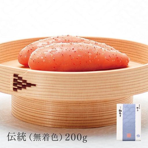 【やまや】贅沢な味わいの明太子　伝統 (無着色) 200g