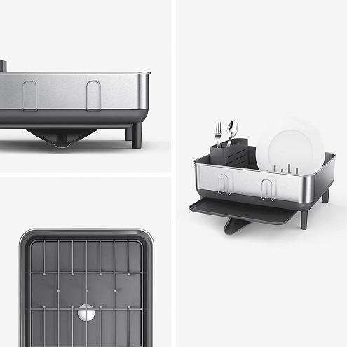 【simplehuman】水切り コンパクトディッシュラック