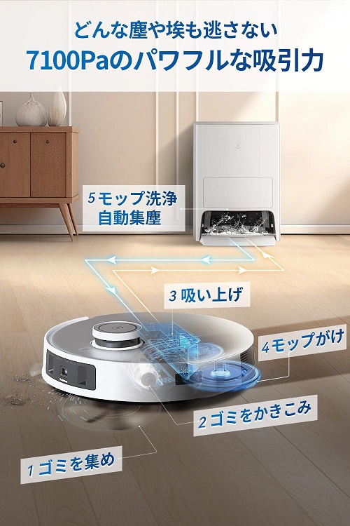 【ECOVACS】DEEBOT T20e OMNI 全てを任せる全自動掃除機