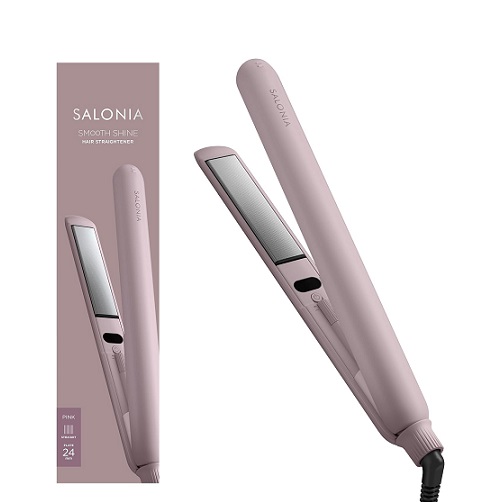 【SALONIA】スムースシャイン ストレートヘアアイロン 24mm PK