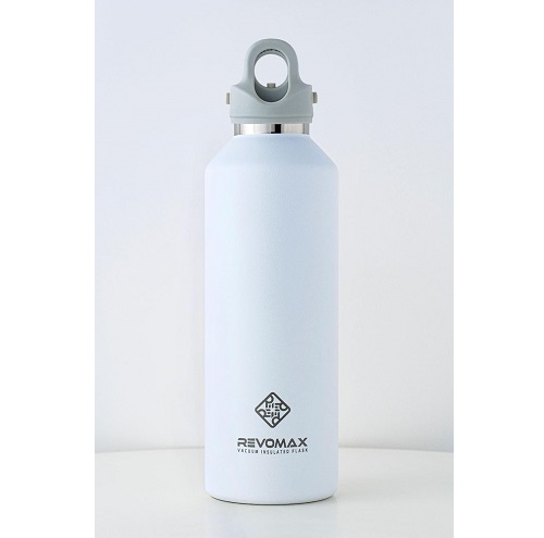 【RevoMax】炭酸対応真空断熱ボトル 32oz 950ml 36時間保冷 WH
