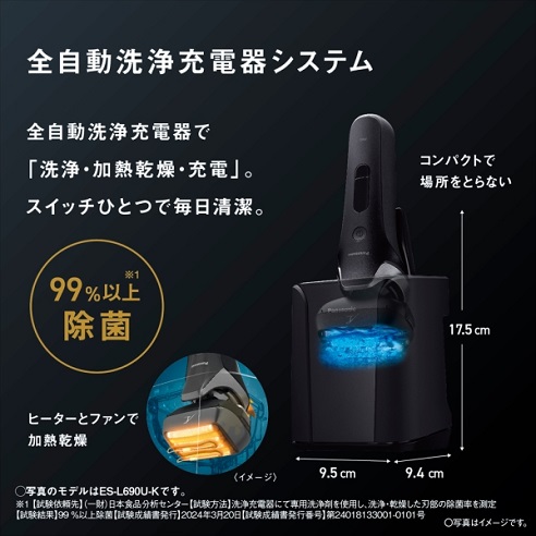 【Panasonic】ラムダッシュ プロ6枚刃 自動洗浄器付 ハイグレードモデル