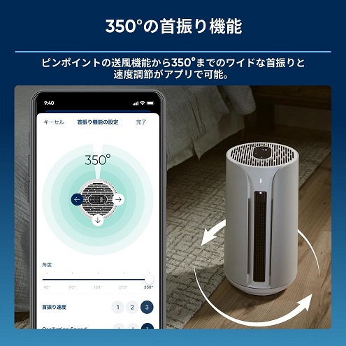 【ブルーエア】ComfortPure3-in-1 空気清浄機能付きファンヒーター