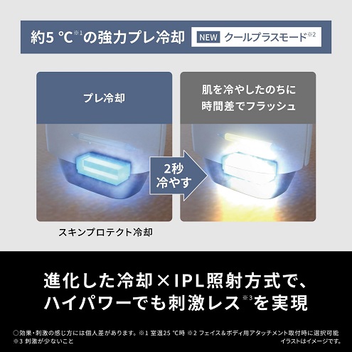【Panasonic】スムースエピ パワー&クール 脱毛光美容器 VIO対応