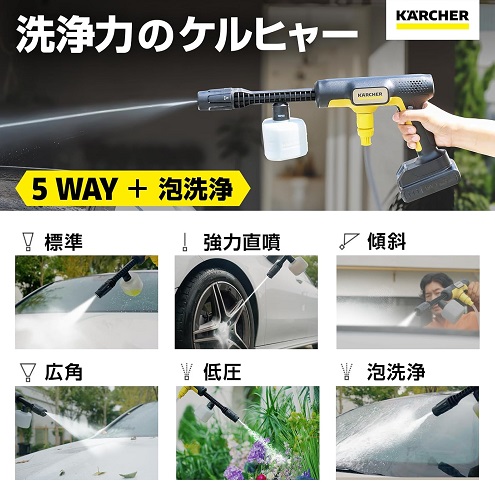 【Karcher】コードレス高圧洗浄機 OC 5 Handy CB USB充電式