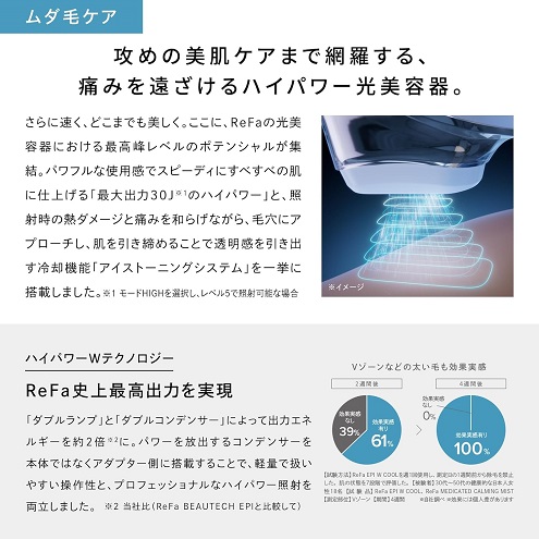 【ReFa】エピダブルクール 冷却機能搭載の光美容器