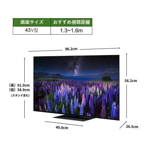 【REGZA】高輝度LEDパネル 4K 液晶テレビ 43V型