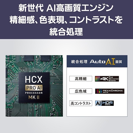 【Panasonic】43V型 液晶テレビ 新世代AI高画質エンジン搭載