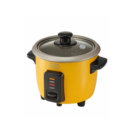 【Toffy】0.5合～1.5合 コンパクトサイズの電気炊飯器 イエロー