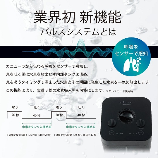 【GAURA】パルスシステム搭載 水素吸入器
