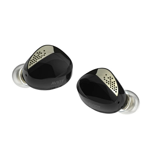 【AVIOT】完全ワイヤレスイヤホン 高品質通話機能 BK