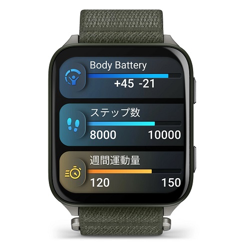 【ガーミン】Venu X1 Moss スマートウォッチ ゴルフ機能