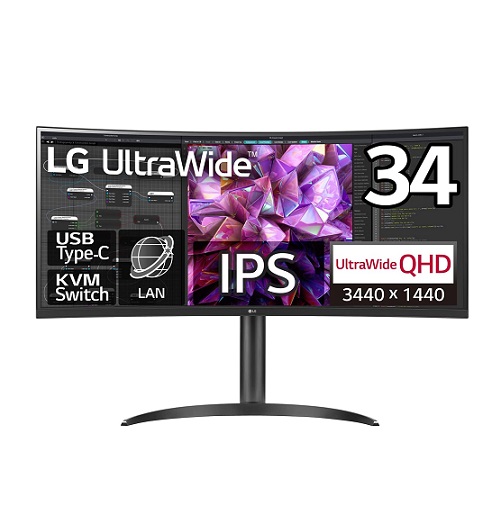 【LG】PCモニター 34インチ UltraWide曲面ディスプレイ
