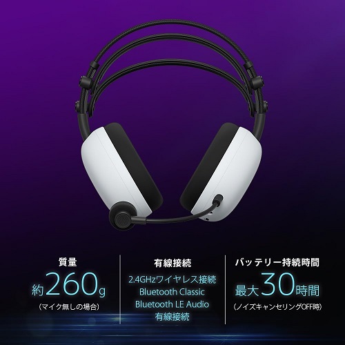 【SONY】ゲーミングヘッドセット INZONE ノイキャン搭載 WH