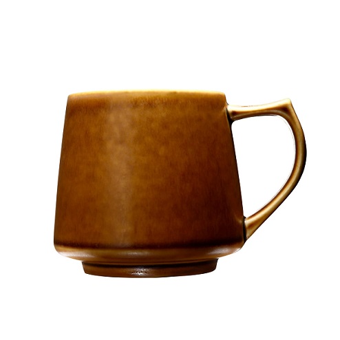 【cores】マグカップ キャメル 美濃焼 磁器 320ml