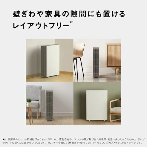 【Panasonic】空気清浄機 HEPAフィルター ～31畳 WH