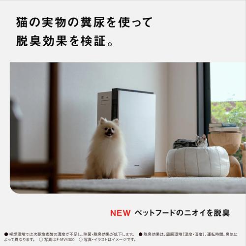 【Panasonic】空間除菌脱臭機 ジアイーノ ニオイモード搭載 ～22畳