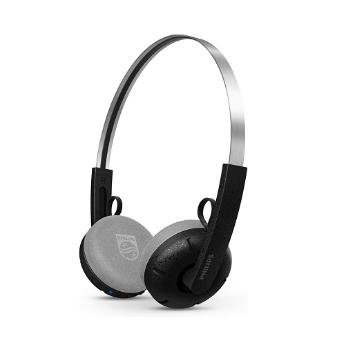【Philips】ワイヤレスオンイヤーヘッドホン レトロデザイン BK
