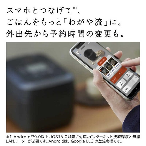 【日立】炊飯器 圧力＆スチーム ふっくら御膳 漆黒 5.5合 スマホ連携