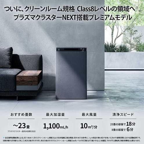 【SHARP】プラズマクラスター 加湿空気清浄機 ～46畳